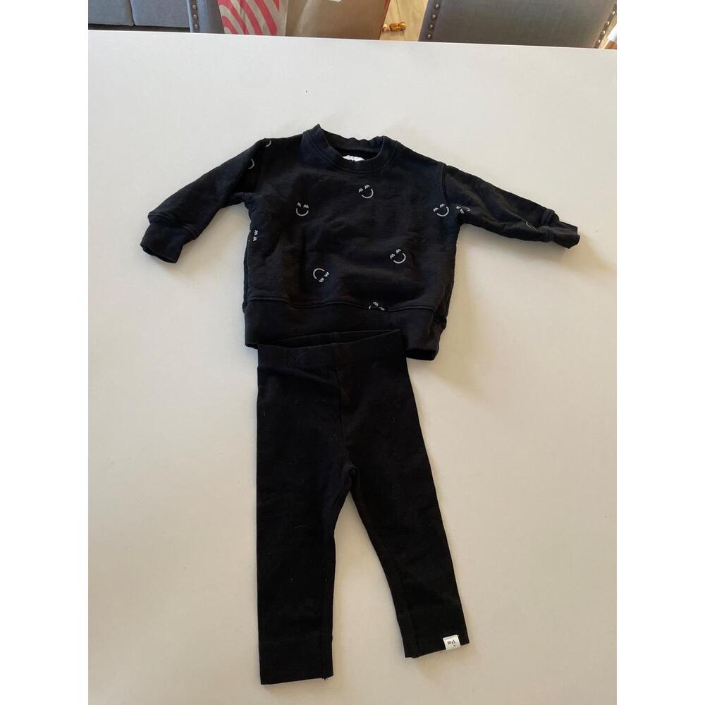 Miles & Milan Unisex Smiley Face Crewneck Sweatpants Set Size 9M‎